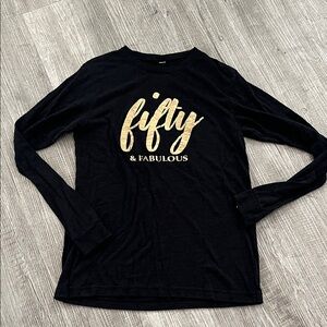 Gold 'Fifty & Fabulous' Top
